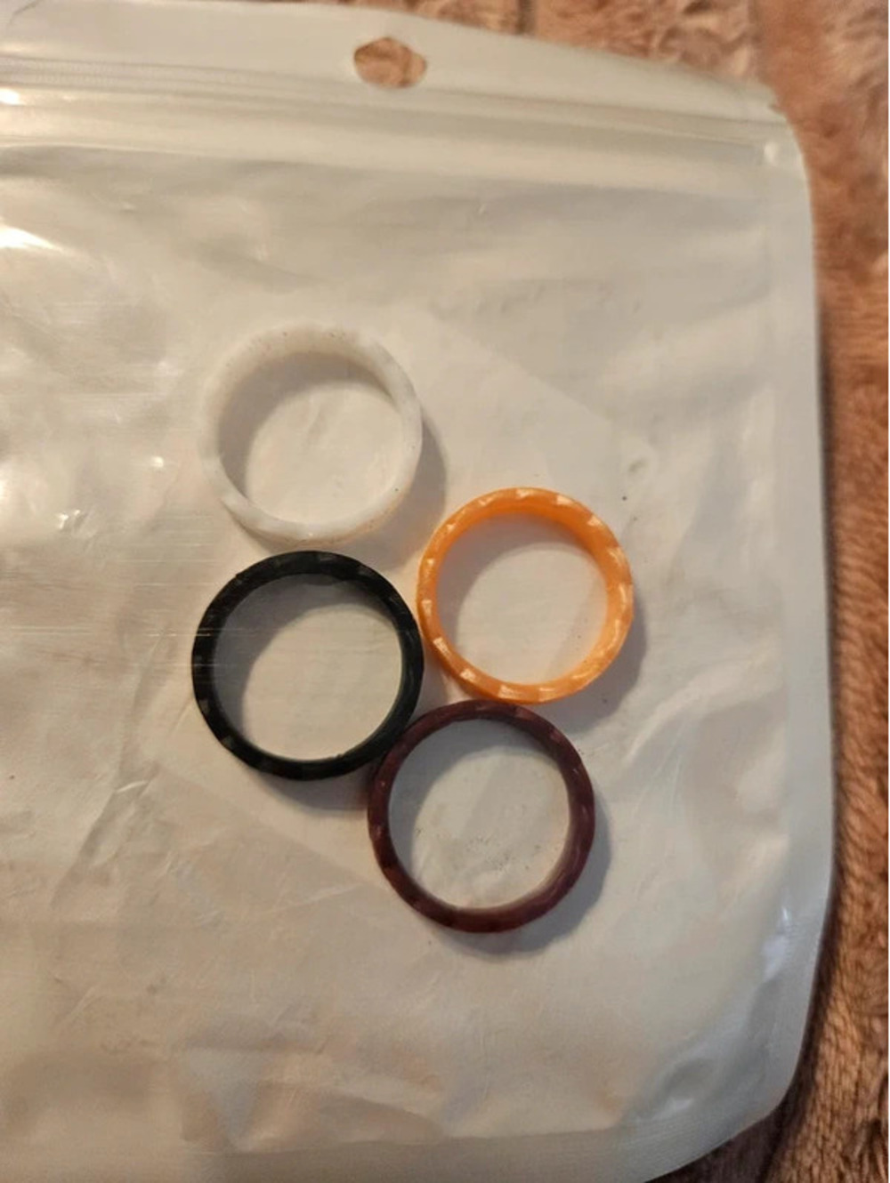 4-Pack Silicone Rings Size 6